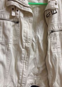 White Denim Stylish Korean style Jacket