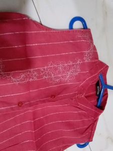 Stylish Red Jacket Cum Shirt