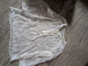 Elegant White Chikankari Kurta