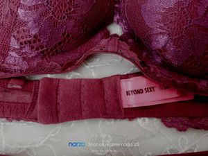 Burgundy Lace Bra &amp; Panty Set