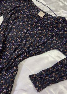 Floral Print Long Sleeve Maxi Dress