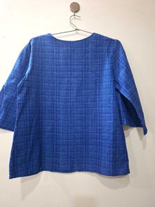 Taavi Blue Cotton Top