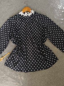 Polka Dot Korean Tops