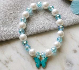 Charming Butterfly Pearl Bracelet
