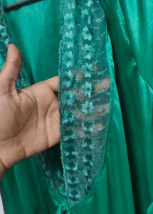 Green Satin Nightgown