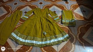 trendy Mustard Kurta Set with Dupatta