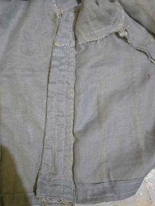 Sparkling Grey Blouse with Gold Sequins