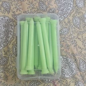 Premium Taper Candles - Fluorescent Green (12 Pcs)