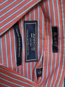 Arrow Slim Fit Striped Shirt