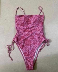 Pink Floral One-Piece Swimsuit