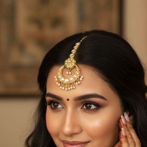 Elegant Kundan Maang Tikka