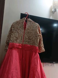Sparkling Gold Sequins Lehenga Choli Set