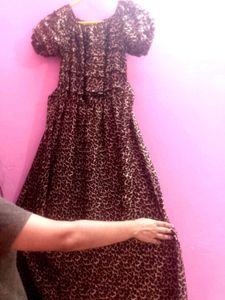 Leopard Print Gown Dress 👗