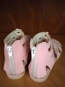 Pink flower foot wear
