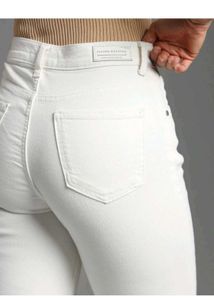 Flying Machine White Bootcut Jeans