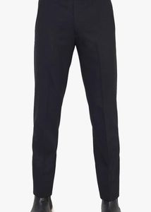 La Mode Men Black Regular Fit Formal Trouser
