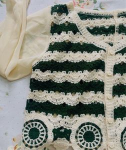 Crochet Knit Cardigan