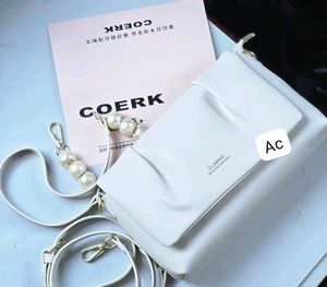 COERK White Crossbody Bag Comes with box packaging
