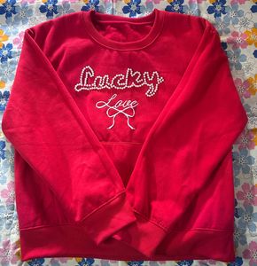 Lucky Love Red Sweatshirt
