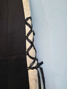 Black Strapless gown