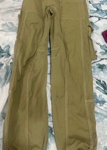 baggy khaki cargo parachute pants y2k
