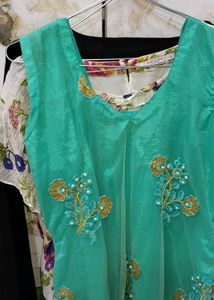 Embellished Teal Kurti