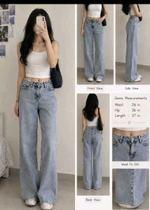 Light Wash Wide Leg Jeans