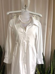 Imported Chic cotton White Dress