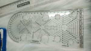 Drafting Machine with a set
