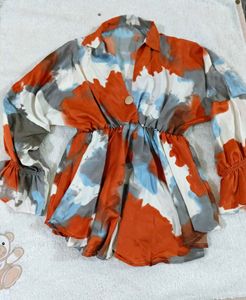 Bohemian Print short top