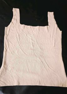 Ribbed Square Neck Tank Top