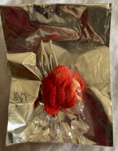 Red Rose Bridal Juda Hair Comb set of 2