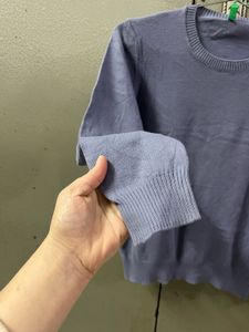 Benetton Blue Cotton Sweater