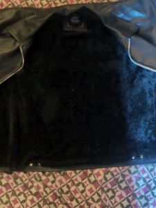 Classic Black Faux Leather Jacket