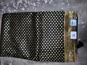 Elegant Black & Gold Banarasi Saree