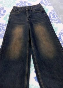 Wide Leg Denim Jeans