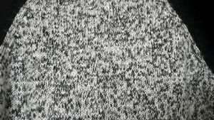Grey and Black Raglan Knit Pullover