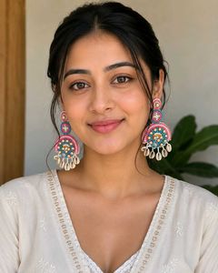 Bohemian Beaded Shell Earrings