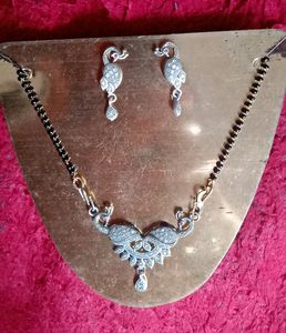 AD Peacock Mangalsutra Set