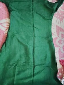 102.Green mirror work kurti women