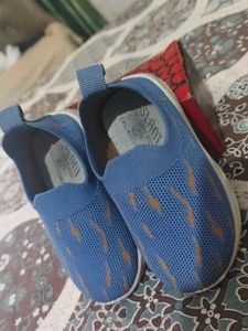 Stylish Blue Slip-On Sneakers