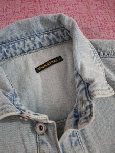 Light Wash Denim Short Jumpsuit