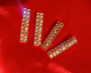 Sparkly Gold Hair Clips (2 pair)