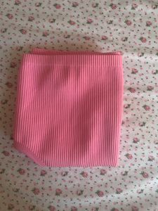 Ribbed Candy Pink Cropped Tank Top