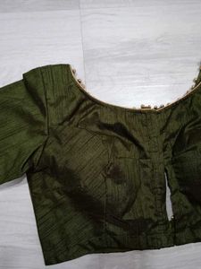 Elegant Green Silk Blouse