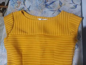 Yellow bodycon dress