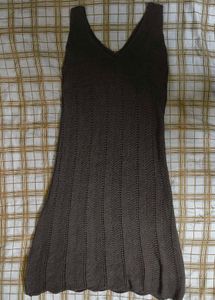 Chic Knitted V-Neck Sleeveless Dress