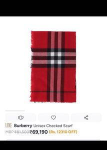Burberry Scarf - Red Plaid