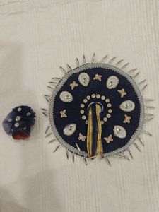 Ornate Blue dress for laddu gopal