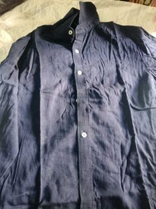 Men's Navy Blue Casual Shirt